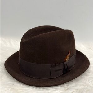 Vintage Barlesoni Fedora Hat SZ 7